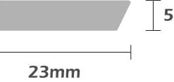 Alternative view of Oak Flat Strip Narrow 23mm Width