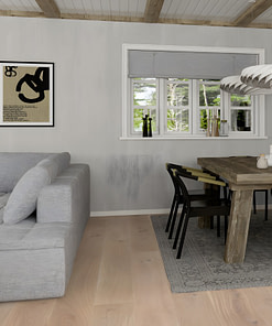 Alternative view of Boen White Animoso Plank Castle Oak Live Matt Lacquered