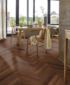 Prestige American Walnut Nature Oiled Herringbone Flooring