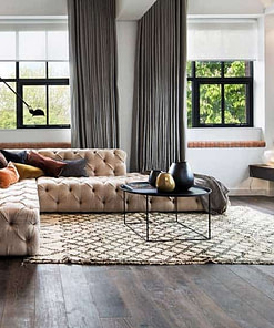 Junckers Plank Black Oak Boulevard Flooring living room