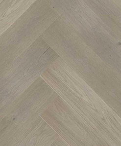 Click Herringbone Engineered Prime Grey Oak Flooring Brushed & Matt Lacquer