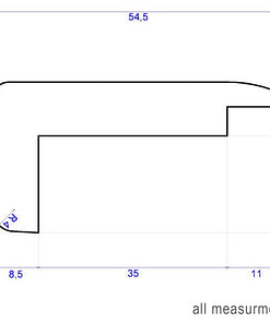 Universal oak stair nosing