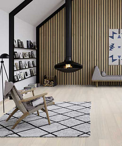 Boen Andante White Pigmented Oak Plank Live Pure Lacquer Brushed 2 Bevel 181mm EBGD36FD