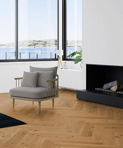 Boen Herringbone Click Animoso Oak Engineered Flooring Brushed & Oiled