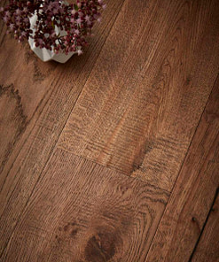 Contemporary Wyndham Hand Scraped Engineered Oak Flooring Natural Oiled