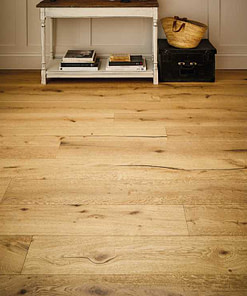 Alternative view of Contemporary Engineered Nanzen Oak Flooring Brushed & UV Oil
