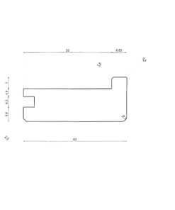 Alternative view of 20mm Colour Stained Oak Square Edged Stair Nosing