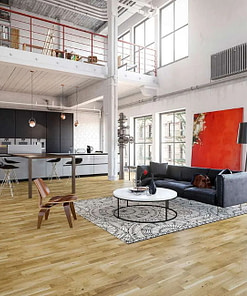 Holt Providence 3-Strip Click Oak Floor Matt Lacquered Half Lengths