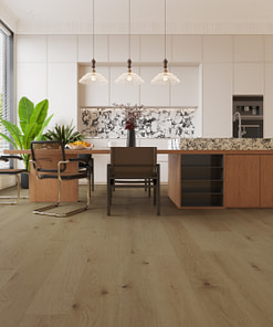 Timba Floor 12mm Blonde Click Engineered Oak Flooring Brushed & Matt Lacquered 190mm Wide