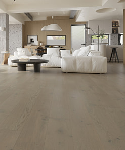 Timba Floor Platinum 12mm Click Engineered Oak Flooring Brushed & Matt Lacquered 190mm Wide