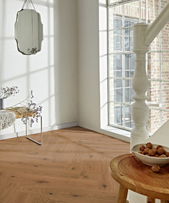 Boen Herringbone Click Honey Vivo Oak Engineered Flooring Brushed & Oiled