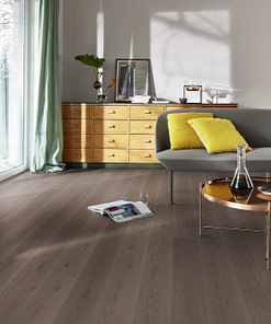 Boen Castle India Grey Animoso Plank Oak Brushed Live Pure Lacquered 209mm