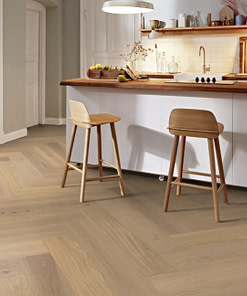 Boen Herringbone Click Castle Animoso Oak Engineered Flooring Brushed Live Pure Lacquer