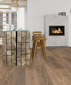 Boen Castle Semi Smoked White Animoso Plank Oak Brushed Live Natural Oil 209mm