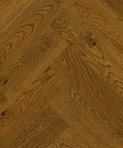 Click Herringbone Engineered Golden Brown Oak Flooring Brushed & Matt Lacquer