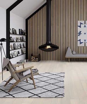 Boen Andante White Pigmented Oak Plank Live Pure Lacquer Brushed 2 Bevel 181mm EBGD36FD