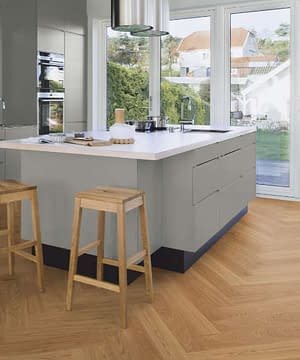Boen Herringbone Click Adagio Oak Engineered Flooring Brushed & Oiled