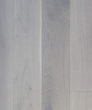 14mm Pure White Engineered Oak Flooring Brushed & Lacquered 190mm Wide