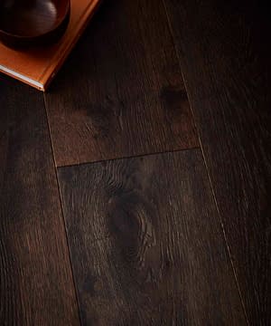 Contemporary Hackfall Heavy Brushed Engineered Oak Flooring 18mm x 190mm