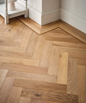 Atkinson & Kirby Engineered Herringbone Katsura Oak Flooring