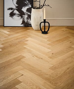 Atkinson & Kirby Engineered Herringbone Nanzen Oak Flooring