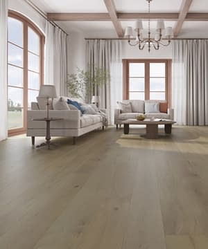 Timba Floor Misted 12mm Click Engineered Oak Flooring Brushed & Matt Lacquered 190mm Wide