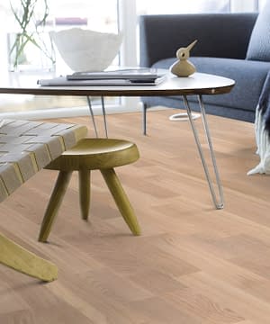 Boen 3 Strip Concerto Oak White Pigmented Live Matt Lacquered