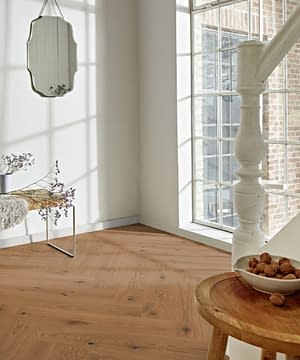 Boen Herringbone Click Honey Vivo Oak Engineered Flooring Brushed & Oiled