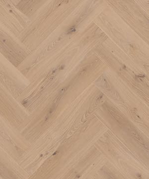 Boen Herringbone Click White Animoso Oak Engineered Flooring Brushed & Oiled
