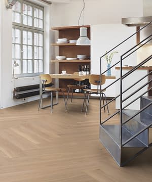 Boen Herringbone Click Castle Adagio Oak Engineered Flooring Brushed Live Pure
