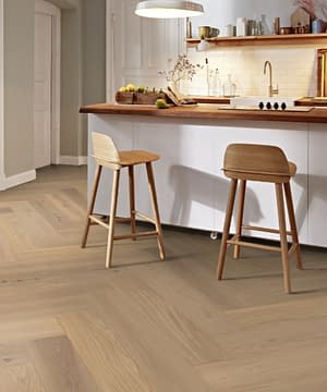 Boen Herringbone Click Castle Animoso Oak Engineered Flooring Brushed Live Pure Lacquer