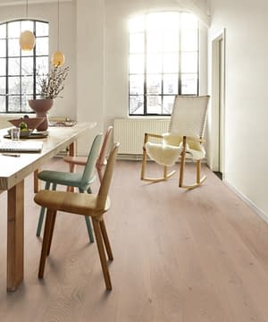 Boen Plank Fresh White Animoso Engineered Brushed Oak Live Matt Plus Lacquered 181mm