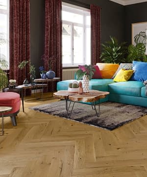 Timba Floor Smoked Oak Click Herringbone Engineered Flooring Brushed Lacquered ENG-OAK-2066