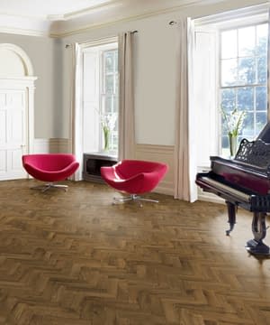 Timba Tradeline Smoked Oak Herringbone Brushed Oiled Engineered Flooring TLH-5418