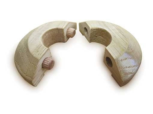 Hardwood Pipe Covers, packs of 2