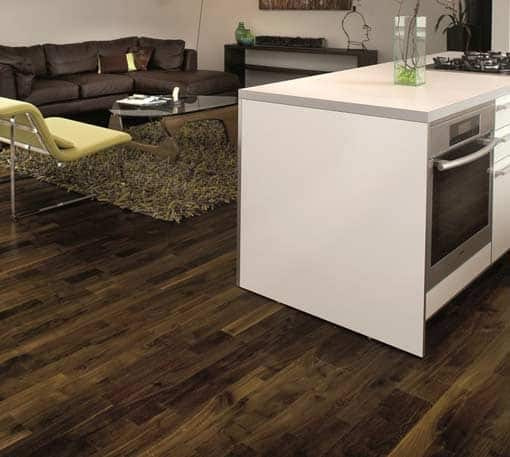 Junckers 2-Strip Black Oak Flooring kitchen