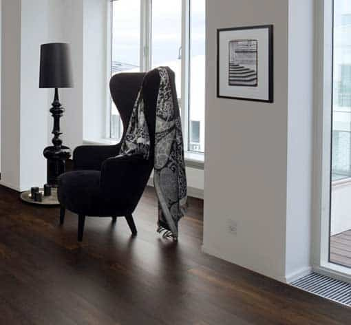 Junckers Plank Black Oak Flooring dark