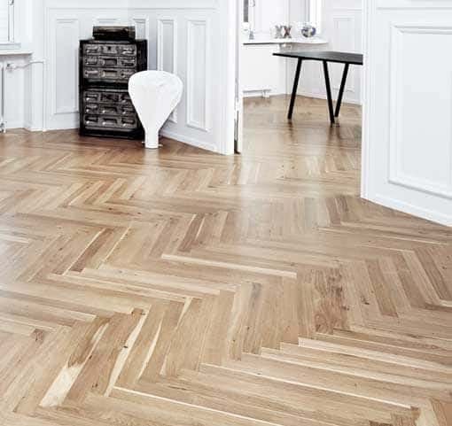 22mm Junckers Single Stave Oak Parquet Flooring 623.5mm Long