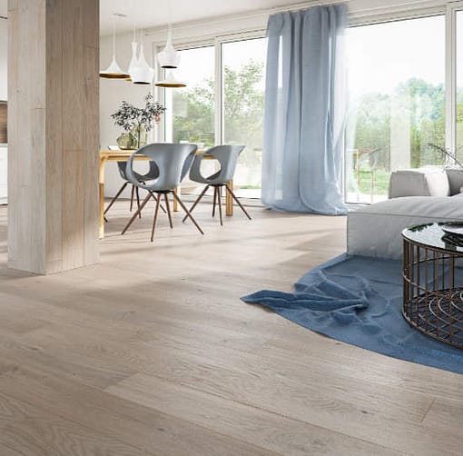 14mm Silver Oak 5G Click Engineered European Oak Flooring Brushed & Lacquered 130mm