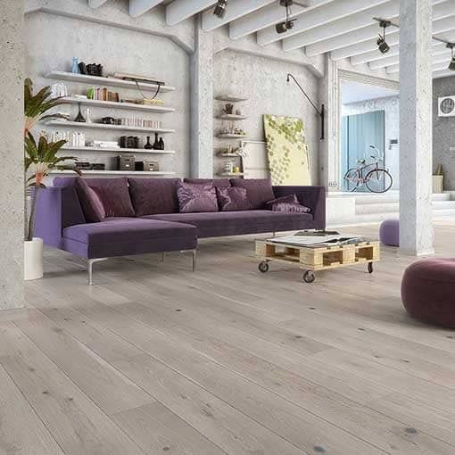 Holt Tintern Click Grey Stained Oak Floor Matt Lacquered