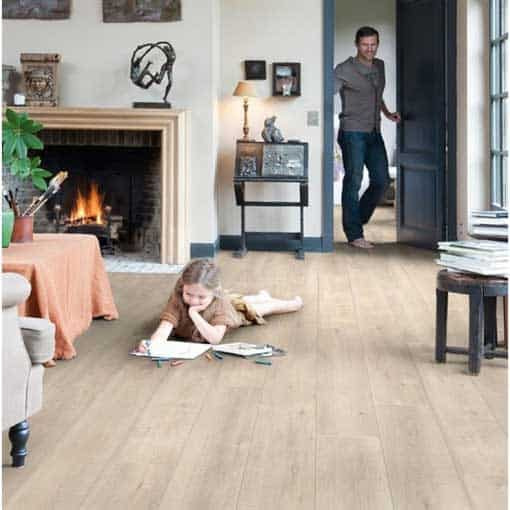 Quick-Step Impressive Ultra Saw Cut Oak Beige Laminate Flooring imu1857