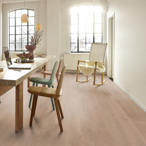 Boen Plank Fresh White Animoso Engineered Brushed Oak Live Matt Plus Lacquered 181mm