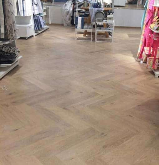 Junckers Whale Bone Oak Parquet Flooring
