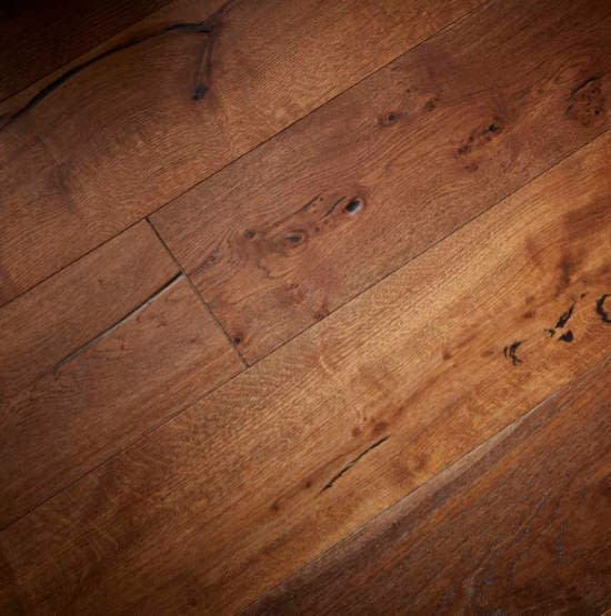 Contemporary Pinzon Heavy Brushed Engineered Oak Flooring 18mm x 190mm