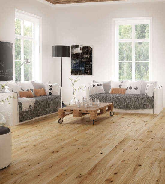 14mm European Oak 5G Click Engineered Oak Flooring Brushed & Oiled 130mm