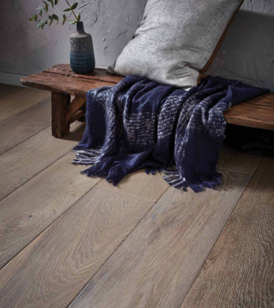 Contemporary Sandur Heavy Brushed Engineered Oak Flooring 18mm x 190mm