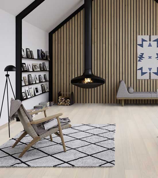 Boen Andante White Pigmented Oak Plank Live Pure Lacquer Brushed 2 Bevel 181mm EBGD36FD