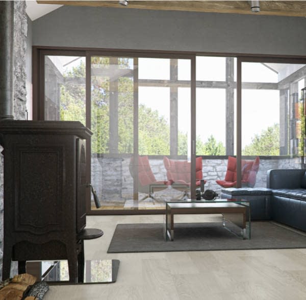 14mm 5G Click Engineered European White Oak Flooring Brushed & Lacquered 180mm