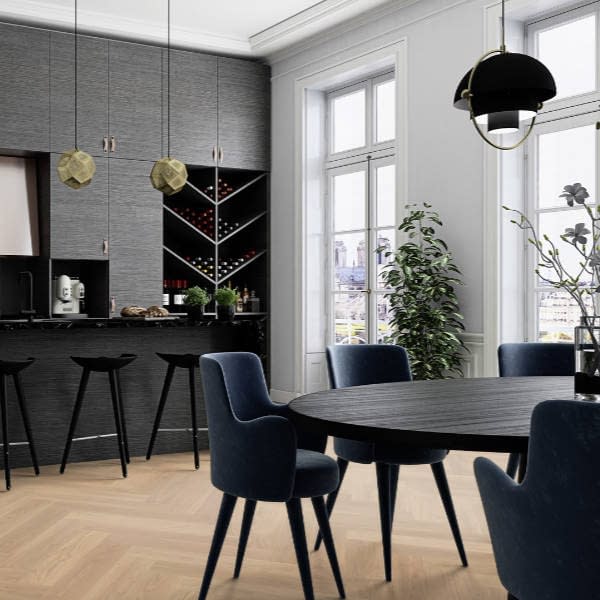 Boen Herringbone Click Adagio Oak White Engineered Flooring Brushed & Oiled