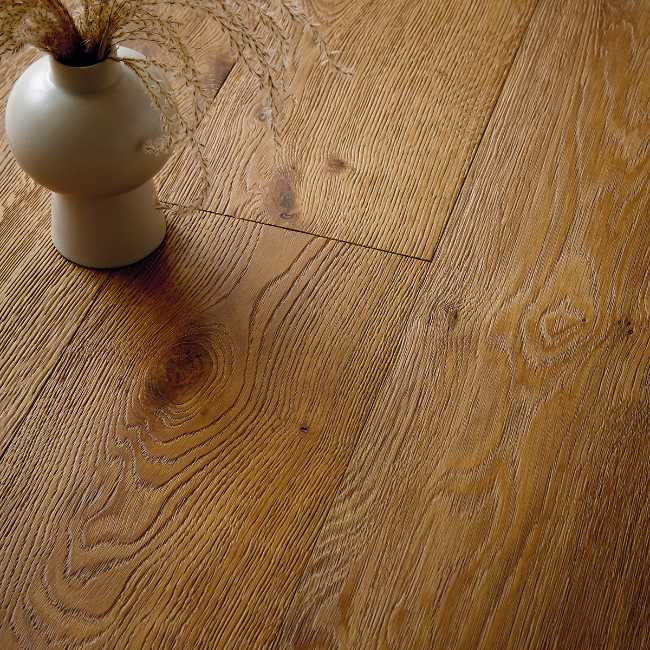 Contemporary Engineered Verdant Smoked Oak Flooring Brushed & UV Oil